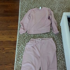 H&M Pale Pink Sweatsuit Set! Both Pieces